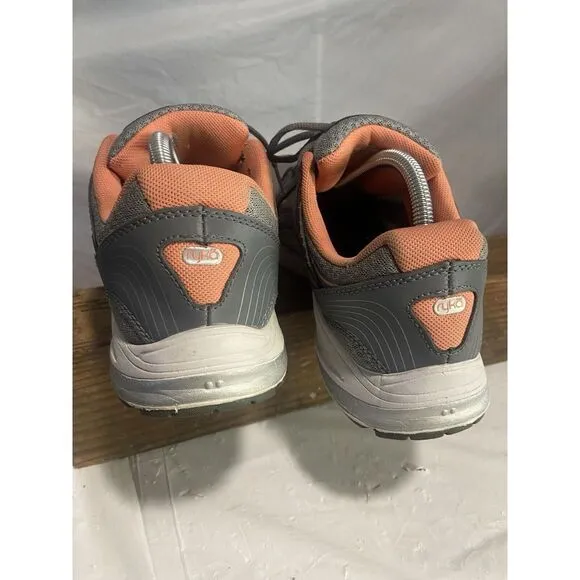 Women's‎ Ryka Sky Walker Gray/Coral Athletic/ Walking Shoes-Size 11M