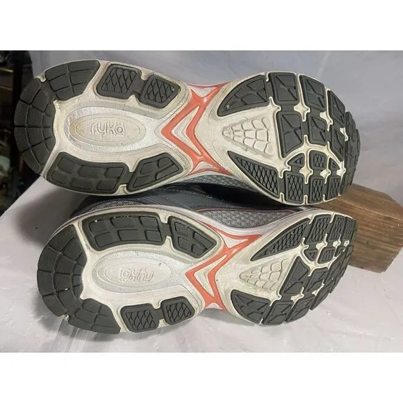 Women's‎ Ryka Sky Walker Gray/Coral Athletic/ Walking Shoes-Size 11M