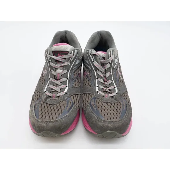 Xelero XPS Walking Shoes Womens 9.5 Gray Leather Plantar Fasciitis Sneakers