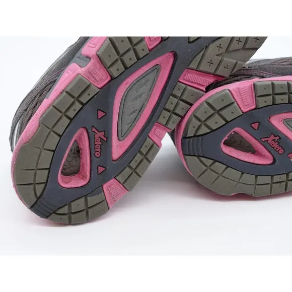 Xelero XPS Walking Shoes Womens 9.5 Gray Leather Plantar Fasciitis Sneakers