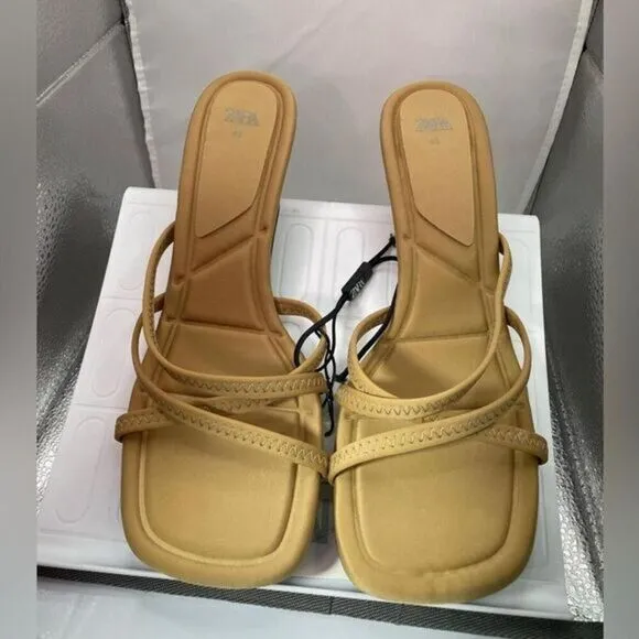 ZARA / ATHLETIC HEEL SANDALS. SIZE/ 41
