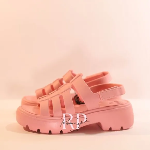 ZARA Women Pink Sandals SZ 37 NWT
