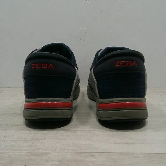 ZEBA Men's Gray &amp; Navy Hands-Free Slip-On Walking Shoes| Sneakers size 11.5