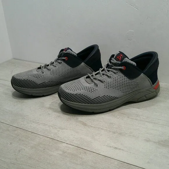 ZEBA Men's Gray &amp; Navy Hands-Free Slip-On Walking Shoes| Sneakers size 11.5