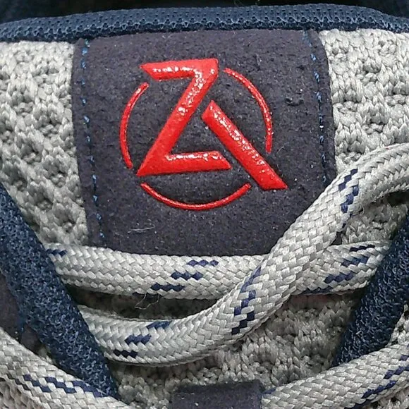 ZEBA Men's Gray &amp; Navy Hands-Free Slip-On Walking Shoes| Sneakers size 11.5