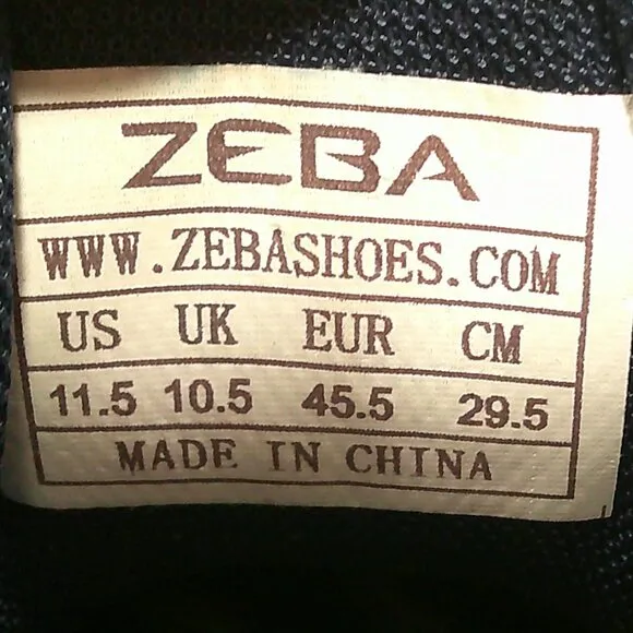 ZEBA Men's Gray &amp; Navy Hands-Free Slip-On Walking Shoes| Sneakers size 11.5