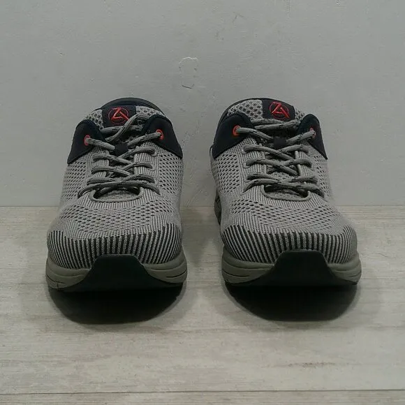 ZEBA Men's Gray &amp; Navy Hands-Free Slip-On Walking Shoes| Sneakers size 11.5