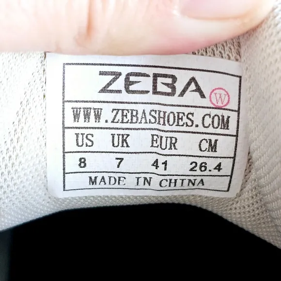 Zeba Mens Hands Free Adaptive Step In Shoes Wide Beige Leather Mesh Sz 8 Sh674.2